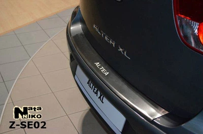 Накладка на бампер Seat Altea 2006- с загибом NataNiko Z-SE02