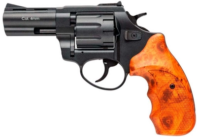 Револьвер Флобера Stalker S 3" черный (барабан силумин, пластик под дерево)