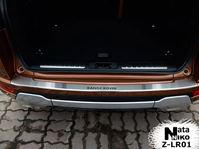 Накладка на бампер Land Rover Range Rover Evoque 2013- с загибом NataNiko Z-LR01