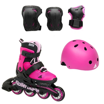 Детские ролики Rollerblade Microblade G 2020 с комплектом защиты 3в1