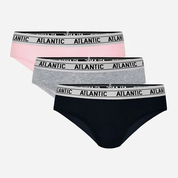 Трусики-хіпстери Atlantic 3LP-177 L, 3 шт, ROZ/SZMJ/CZA (5903351348980)