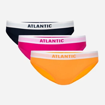 Трусики-сліп Atlantic 3LP-178 XL 3 шт GRA/ROZ/POM (5903351349116)