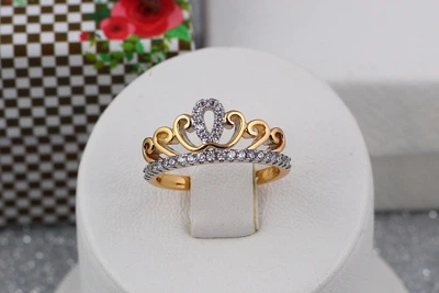 Кольцо Xuping Jewelry маленькая принцесса р 17 золотистое
