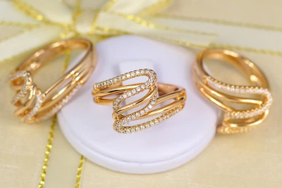 Кільце Xuping Jewelry подвійна змійка р 18