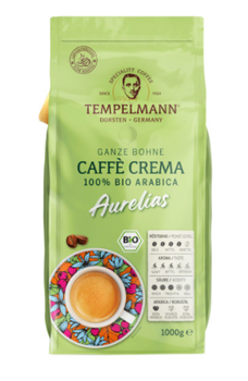 Кофе в зернах Tempelmann Aurelias Caffe Crema 1 кг