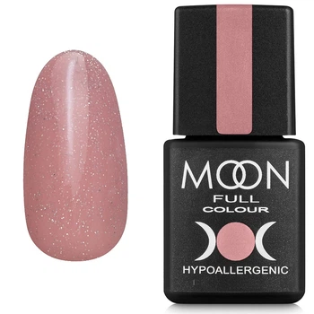 Гель-лак MOON FULL Opal color Gel polish №505 бежево-бузковий з різнобарвним шиммером 8 мл ( 5908254189029 )