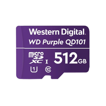 Карта памяти Western Digital MICRO SDXC 512GB UHS-I WDD512G1P0C WDC специализированная для видеонаблюдения