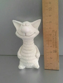 Гипсовая фигурка для раскрашивания статуэтка. Кот.