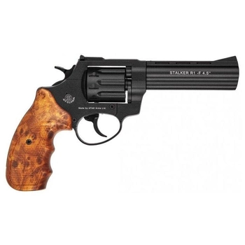 Револьвер під патрон Флобера Stalker 4.5" коричнева ручка під дерево (ST45W) 170 м/с