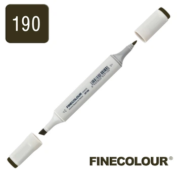 Маркер спиртовой Finecolour Sketchmarker 190 угольный черный 190