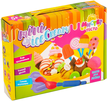 Набор для лепки Strateg Мистер тесто - Mini Ice Cream (4820175999611)