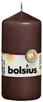 Свеча цилиндр Bolsius 12 см коричневая (60/120-045Б)