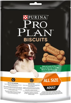 Лакомство для взрослых собак Purina Pro Plan Biscuits печенье с ягненком и рисом 400 г (8711639251986)