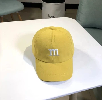 Дитяча кепка Бейсболка M&m's (Эмемдемс) з гнутим козирком Жовта, Унісекс