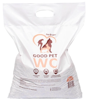 Универсальный древесный наполнитель для животных Petcare Good Pet WC 5 кг (4820264330011)
