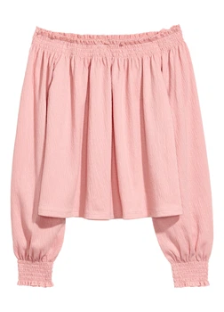 Блузка H&M XXS Рожевий 0622238_рожевий