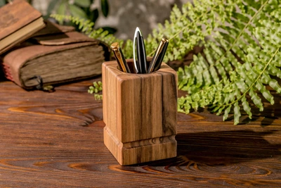 Подставка для ручек и карандашей из дерева от ecoWalnut «Кубок» EW-46