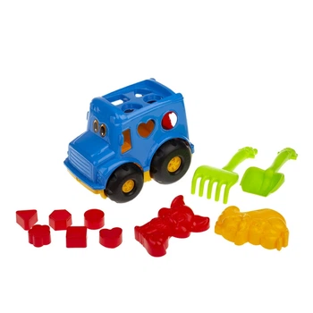 Сортер-автобус Colorplast пластик 30 см синій (554850)