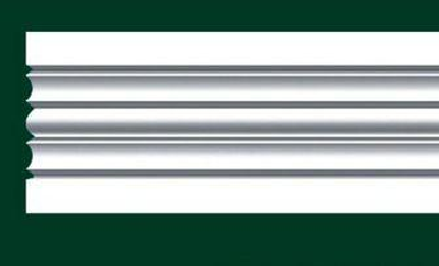Полиуретановый молдинг Zeta Industrial стеновой гладкие 4357