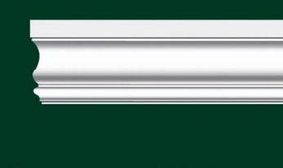 Полиуретановый молдинг Zeta Industrial стеновой гладкие 4353