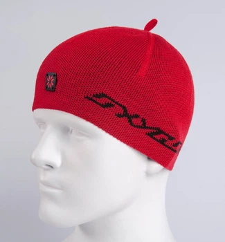 Шапка мужская из тонкой пряжи RUN One Size (56-60) Красный / Чёрный