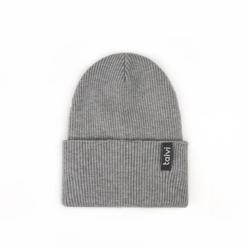 Шапка Рубчик Віскоза one size 02145 Сірий Talvi