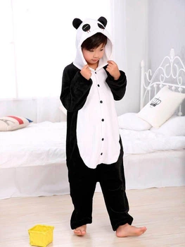Детская пижама кигуруми Панда Черный Kigurumi kcr0046 140 см