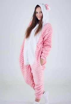 Пижама кигуруми Хэллоу Китти Hello Kitty Розовый Kigurumi krd0030 S (149-159 см)