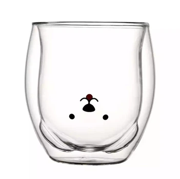 Стакан c двойными стенками Двойным дном Мишка 250 ml cup003