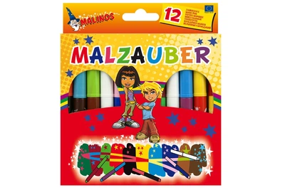 Волшебные фломастеры меняющие цвет MALINOS Malzauber 12 (10+2) шт (MA-300005)