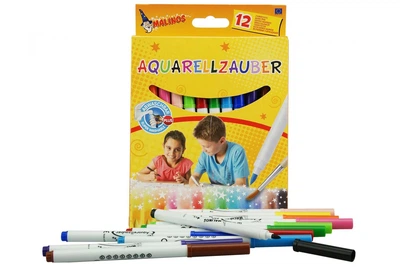 Акварельные фломастеры MALINOS Aquarellzauber на водной основе 12 шт (MA-300033)