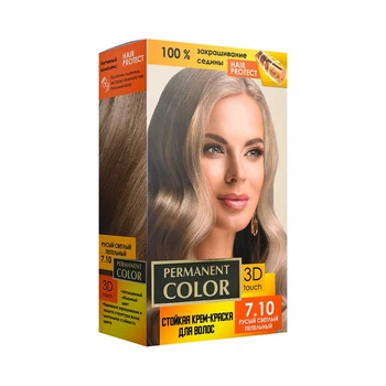 Крем-краска Аромат Permanent Color тон русый светлый пепельный №7.10 ( 4820147055499 )
