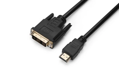 Кабель Prologix Premium HDMI - DVI V 1.3 (M/M), Single Link, 18+1, 1.8 м, Black (PR-HDMI-DVI-P-01-30-18m)