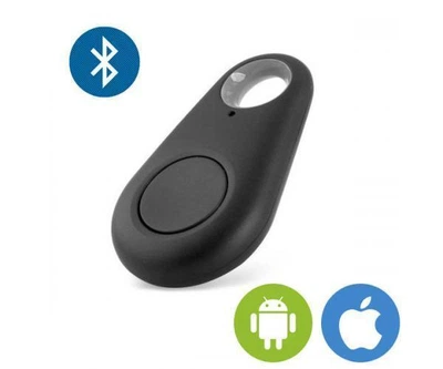 Брелок трекер с маячком Черный iTag anti lost loos Bluetooth (FG22)