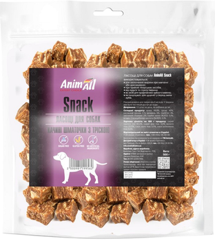 Лакомство AnimAll Snack утиные кусочки с треской для собак 500 г (2000981199562)