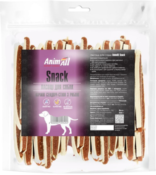Лакомство AnimAll Snack утиные сендвич-стики с рыбой для собак 500 г (2000981199494)