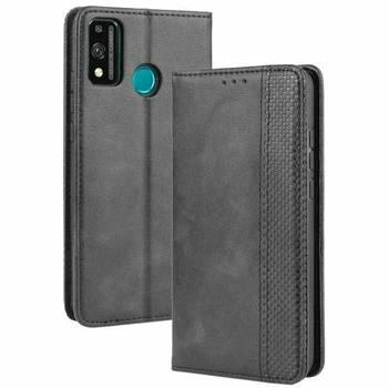 Чехол-книжка Deexe Retro Style для Huawei Honor 9X Lite - Black