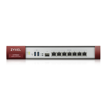 Міжмережевий екран ZYXEL ZyWALL ATP500 (ATP500-EU0102F) (7xGE WAN/LAN, 2хUSB3.0, 1xSFP, AP Controller (8/72), Device HA Pro, Sandbox і Botnet Filter, з підпискою Gold на 1 рік (повний UTM-функціонал, SecuReporter і управління 72 AP))