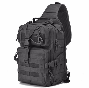 Сумка-рюкзак тактическая военная A92(черный)