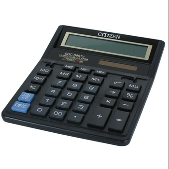 Калькулятор CITIZEN KK-888T/SDC-888Т,черный (МХ-7360)