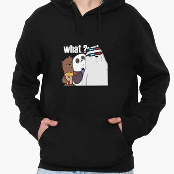 Худі чоловічий Вся правда про ведмедів (We Bare Bears) (9225-2902-3) Чорний L