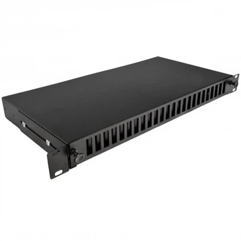 Патч-панель CMS 48 портов 24 SC-Duplex, пустая, 1U, черная UA-FOPE24SCD-B