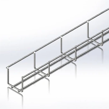 Лоток сітчастий CMS 50х50х2500, дріт Ø4 мм, білий цинк CMS-WBB4-5050Z