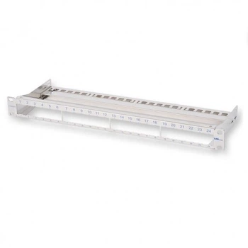 Модульная патч-панель Corning 19", 24 порта, серая, 1U, LANscape, WAXWSV-02408-C001