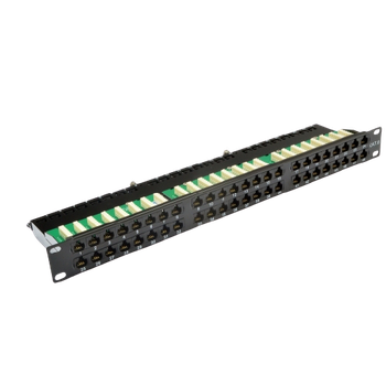 Сетевая патч-панель EPNew 19", 48 портов, 1U, cat.6, UTP, dual type 6PLD-U48BK1UZ