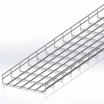 Лоток сетчатый CMS 300х50х2500, проволока Ø4 мм, белый цинк CMS-WBC4-30050Z
