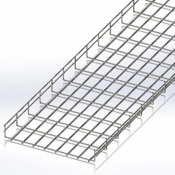 Лоток сетчатый CMS 400х50х2500, проволока Ø5 мм, белый цинк CMS-WBC5-40050Z