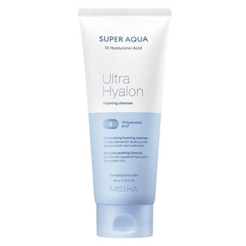 Пінка для очищення обличчя Missha Super Aqua Ultra Hyalron Cleansing Foam 200 ml