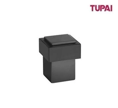 Дверной ограничитель ( стопор ) напольный, резиновый Tupai 2617Q Чёрный матовый