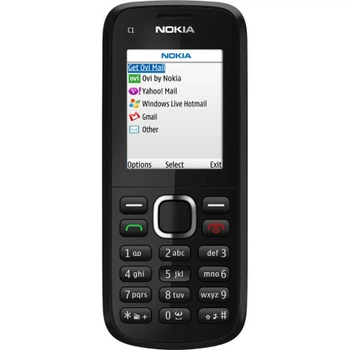 Мобільний телефон Nokia C1-02 Black для дзвінків та роботи простий моноблок (230124-52)